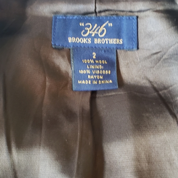 Sz. 2 Brooks Brothers Brown Tweed Jacket - Picture 3 of 3